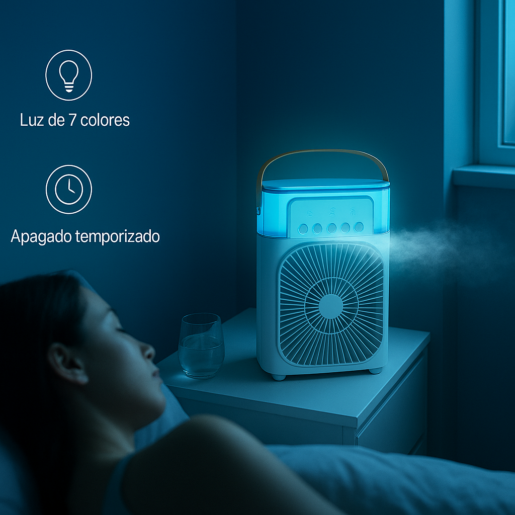 Ventilador de Humidificación USB | Aire fresco al instante 🌬️