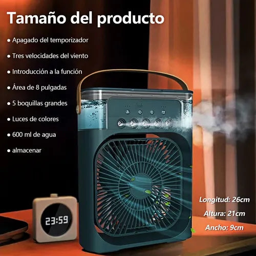 Ventilador de Humidificación USB | Aire fresco al instante 🌬️